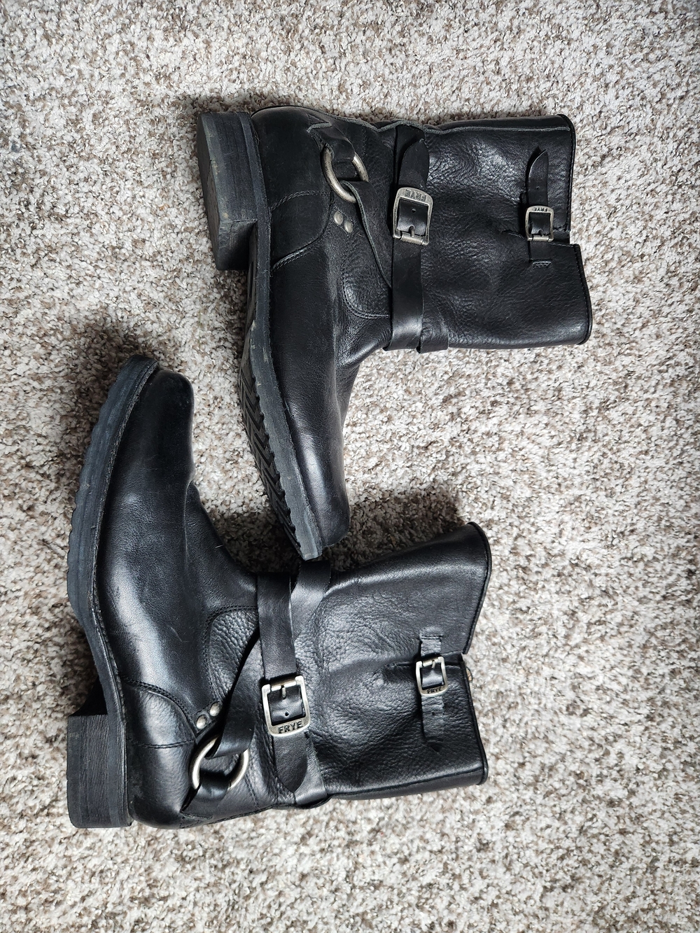 Frye Black Leather Boots
